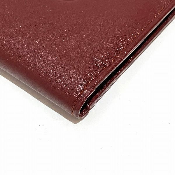 Cartier Mustline Bordeaux Bifold Wallet Unisex