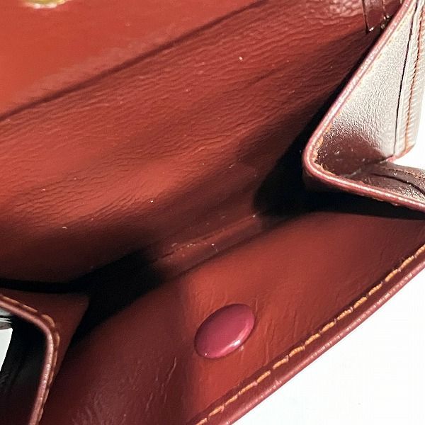 Cartier Mustline Bordeaux Bifold Wallet Unisex