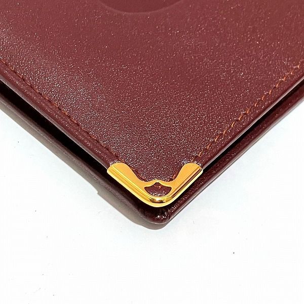 Cartier Mustline Bordeaux Bifold Wallet Unisex