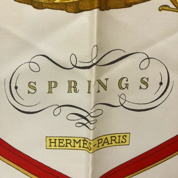 Hermes Carre 90 Springs Silk Brand Accessories Scarf Women's