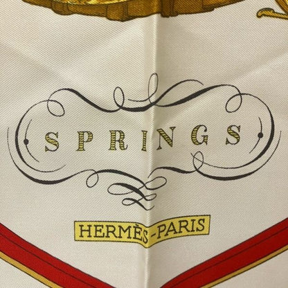 Hermes Carre 90 Springs Silk Brand Accessories Scarf Women's