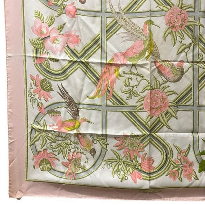 Hermes Caraibes Caribbean Bird Silk Brand Accessories Scarf Women's