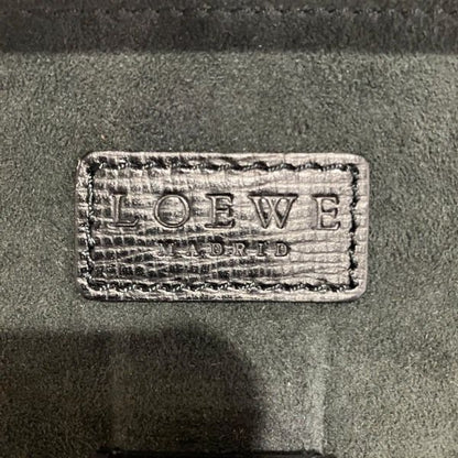 Loewe Black Leather Bag Business Bag Men's