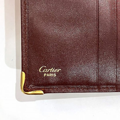 Cartier Mustline Bordeaux Bifold Wallet Unisex