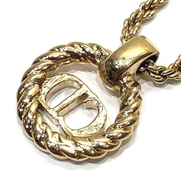 Dior CD Logo Round Necklace Brand Accessories Necklace Women's