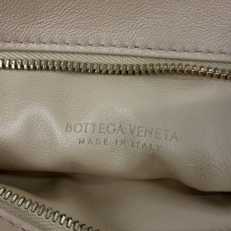 Bottega Veneta Handbag Mini the Twist Intrecciato Beige Leather