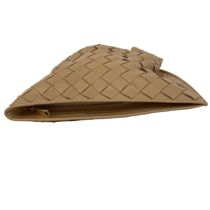Bottega Veneta Handbag Mini the Twist Intrecciato Beige Leather