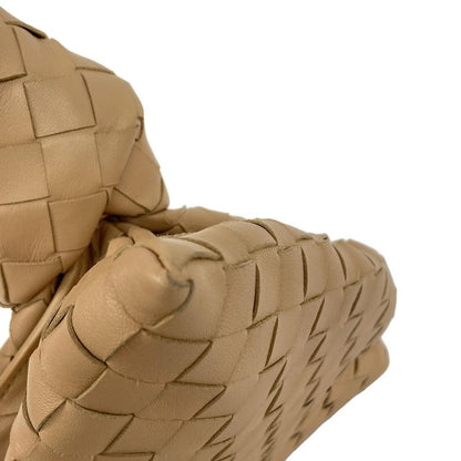 Bottega Veneta Handbag Mini the Twist Intrecciato Beige Leather