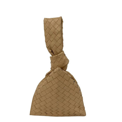 Bottega Veneta Handbag Mini the Twist Intrecciato Beige Leather