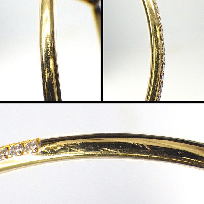 Louis Vuitton Bangle Twist Blossom Monogram Star 1 Point Diamond 0.05 CT