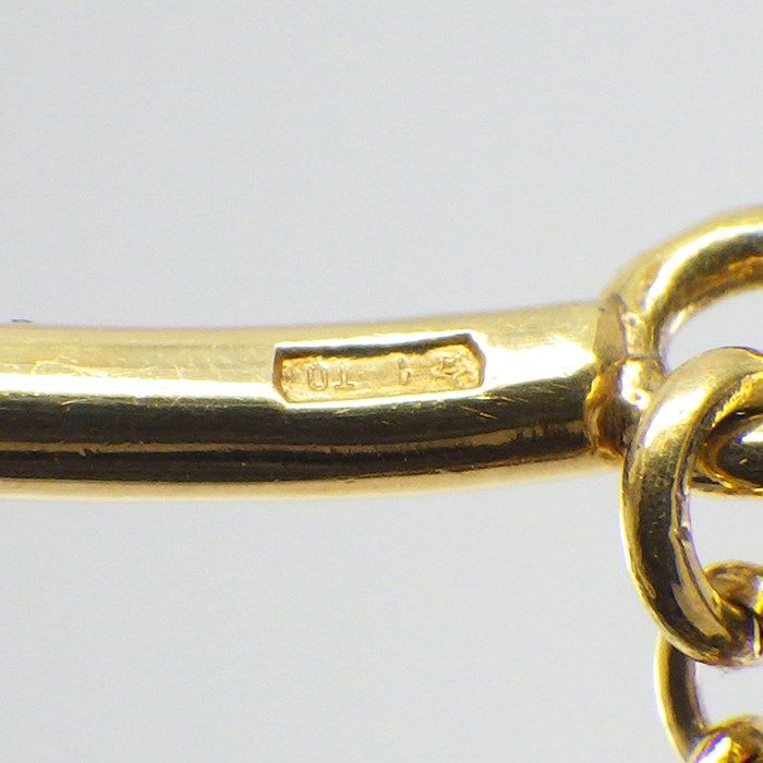 Cartier Bracelet Hindu Lotus Water Lily 4 Points Diamond 18K Yellow