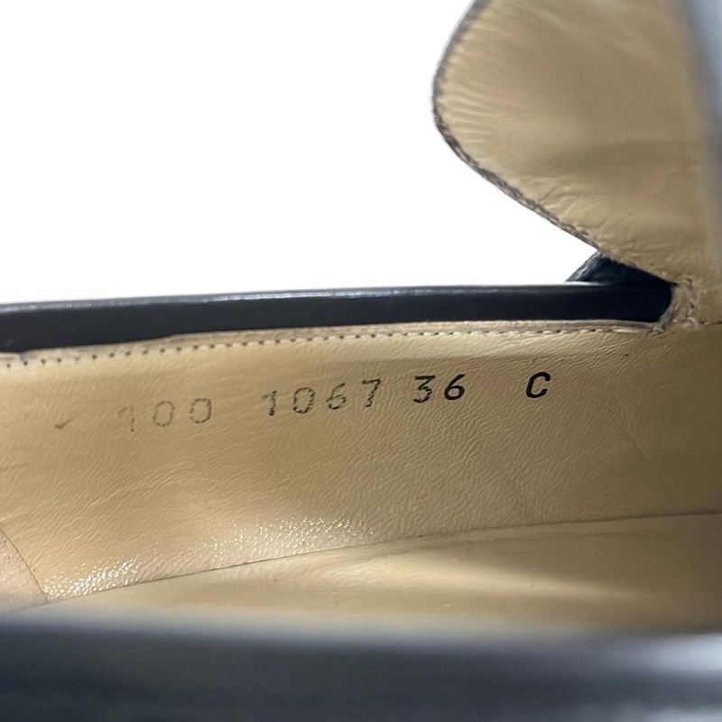 Gucci Loafers 36 C Women's - Black Horsebit Leather