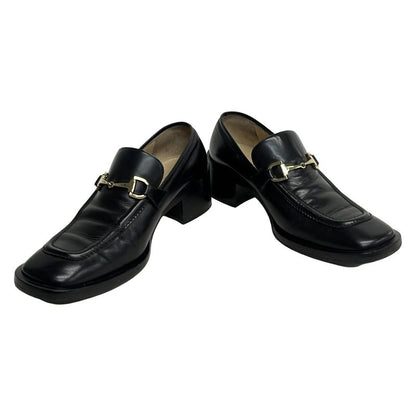 Gucci Loafers 36 C Women's - Black Horsebit Leather