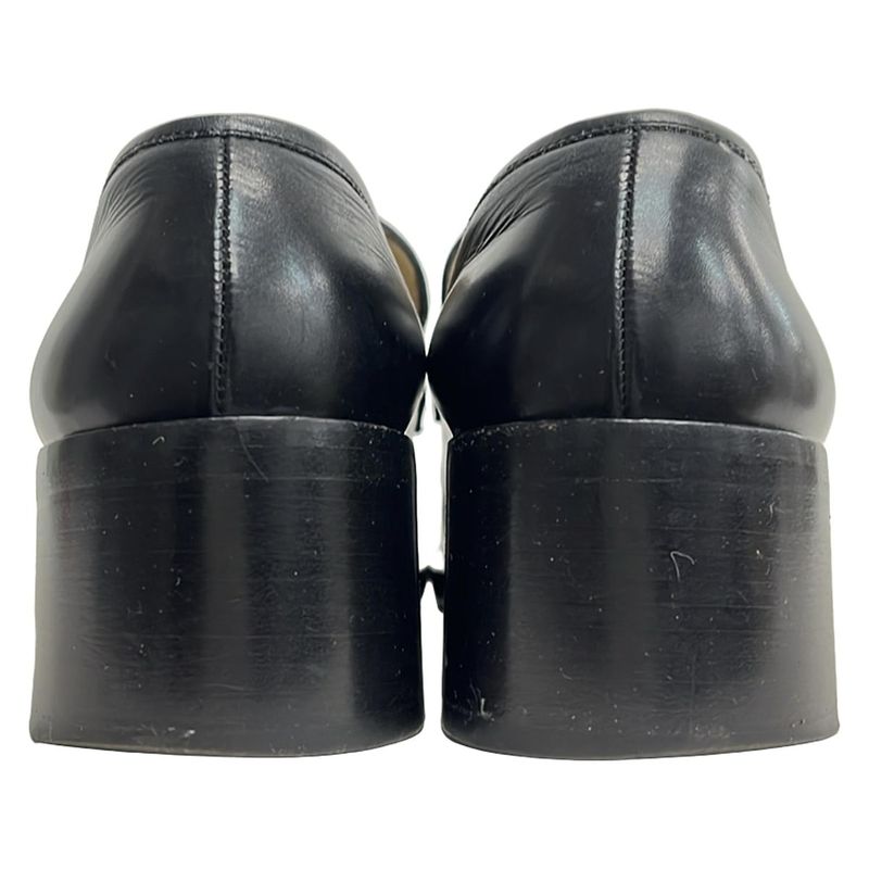 Gucci Loafers 36 C Women's - Black Horsebit Leather