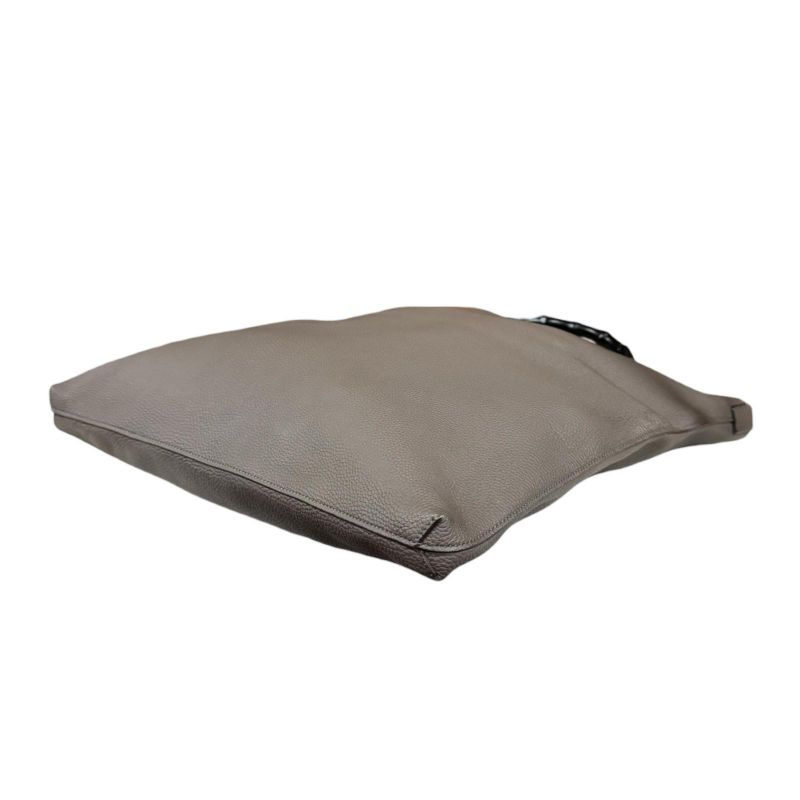 Gucci Bamboo Shoulder Bag Leather 358217 Gray Unisex Gucci Used Gucci