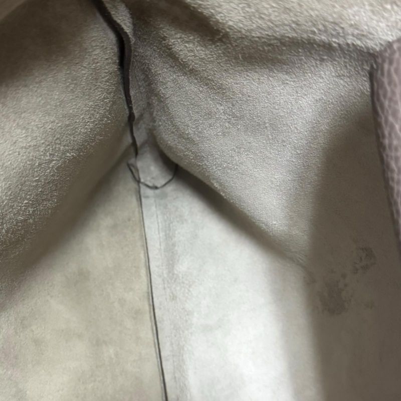 Gucci Bamboo Shoulder Bag Leather 358217 Gray Unisex Gucci Used Gucci