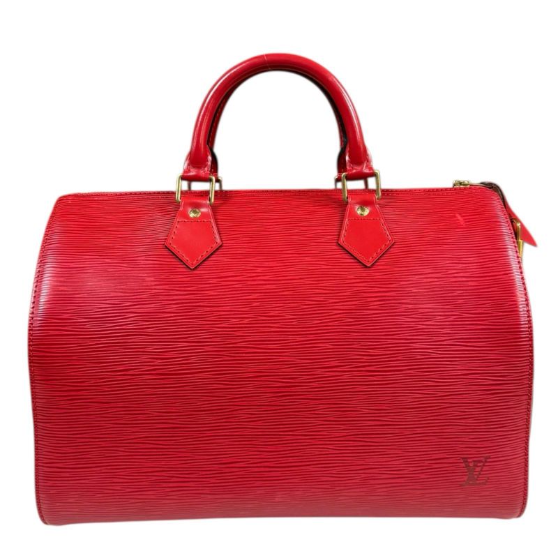 Louis Vuitton Speedy 30 Epi Handbag Epi Leather M43007 Red Ladies Louis Vuitton