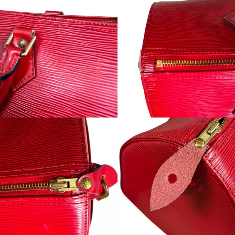 Louis Vuitton Speedy 30 Epi Handbag Epi Leather M43007 Red Ladies Louis Vuitton