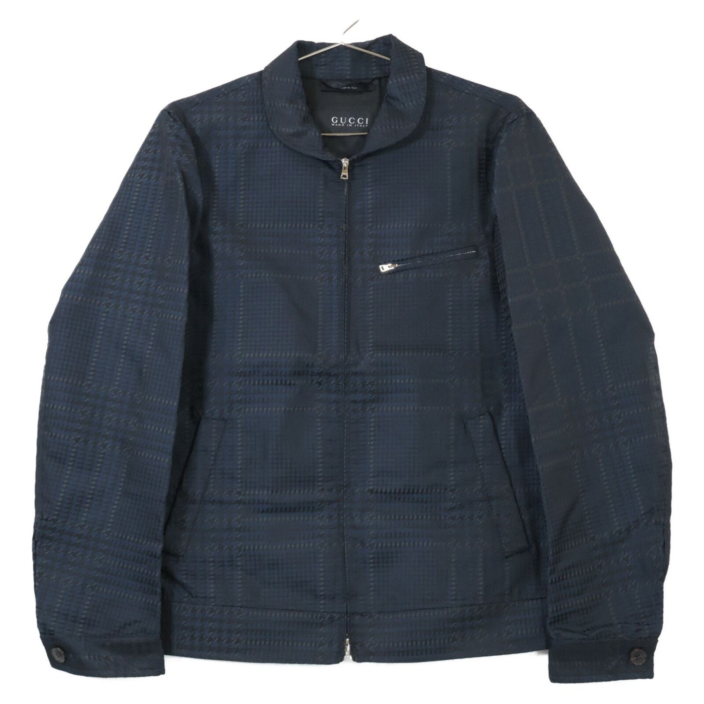 Gucci 283808 Z4124 ﾈｲﾋﾞｰ ﾊｳﾝﾄﾞﾄｩｰｽ ｼﾞｯﾌﾟｼﾞｬｹｯﾄ 44