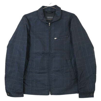 Gucci 283808 Z4124 ﾈｲﾋﾞｰ ﾊｳﾝﾄﾞﾄｩｰｽ ｼﾞｯﾌﾟｼﾞｬｹｯﾄ 44