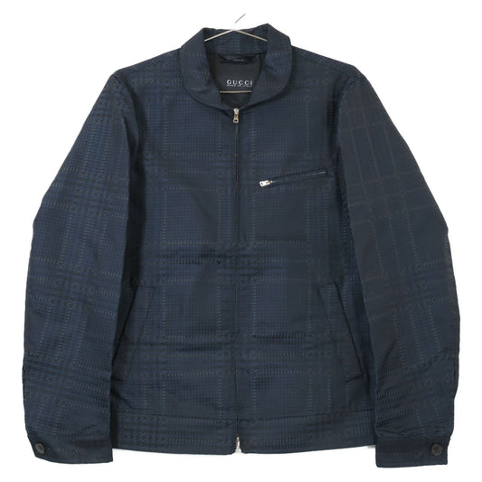 Gucci 283808 Z4124 ﾈｲﾋﾞｰ ﾊｳﾝﾄﾞﾄｩｰｽ ｼﾞｯﾌﾟｼﾞｬｹｯﾄ 44