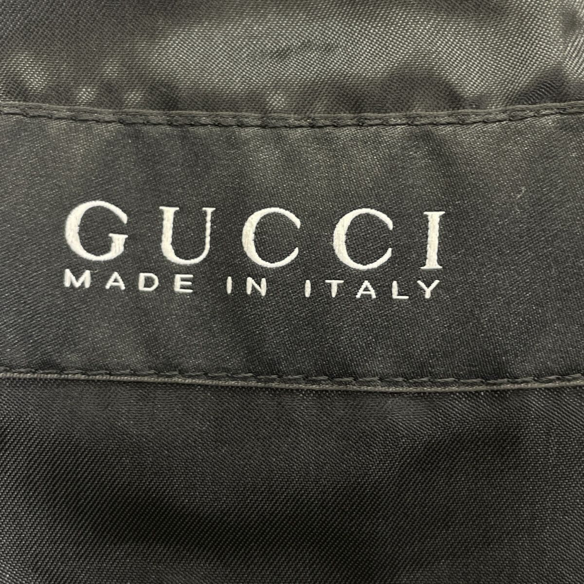 Gucci 283808 Z4124 ﾈｲﾋﾞｰ ﾊｳﾝﾄﾞﾄｩｰｽ ｼﾞｯﾌﾟｼﾞｬｹｯﾄ 44