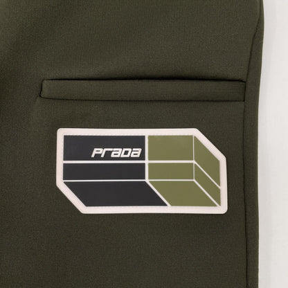 Prada ｶｰｷ ｼﾞｯﾌﾟﾃﾞｻﾞｲﾝ ﾃｰﾊﾟｰﾄﾞﾊﾟﾝﾂ Ｘｓ