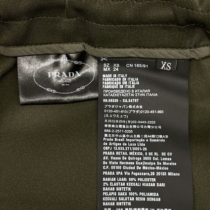 Prada ｶｰｷ ｼﾞｯﾌﾟﾃﾞｻﾞｲﾝ ﾃｰﾊﾟｰﾄﾞﾊﾟﾝﾂ Ｘｓ