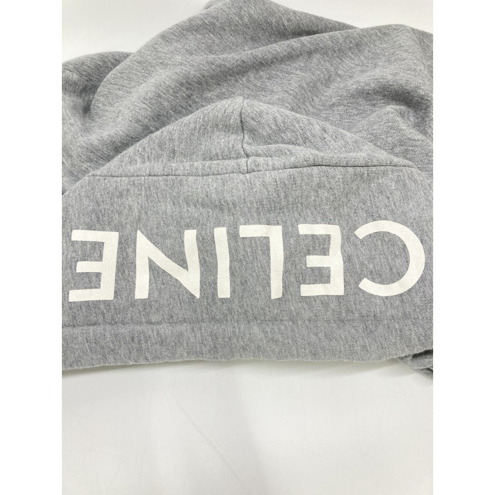 Celine 2y533670q ｸﾞﾚｰ ｺｯﾄﾝﾎﾟﾘ ｼﾞｯﾌﾟｱｯﾌﾟ ﾊﾟｰｶｰ XXS