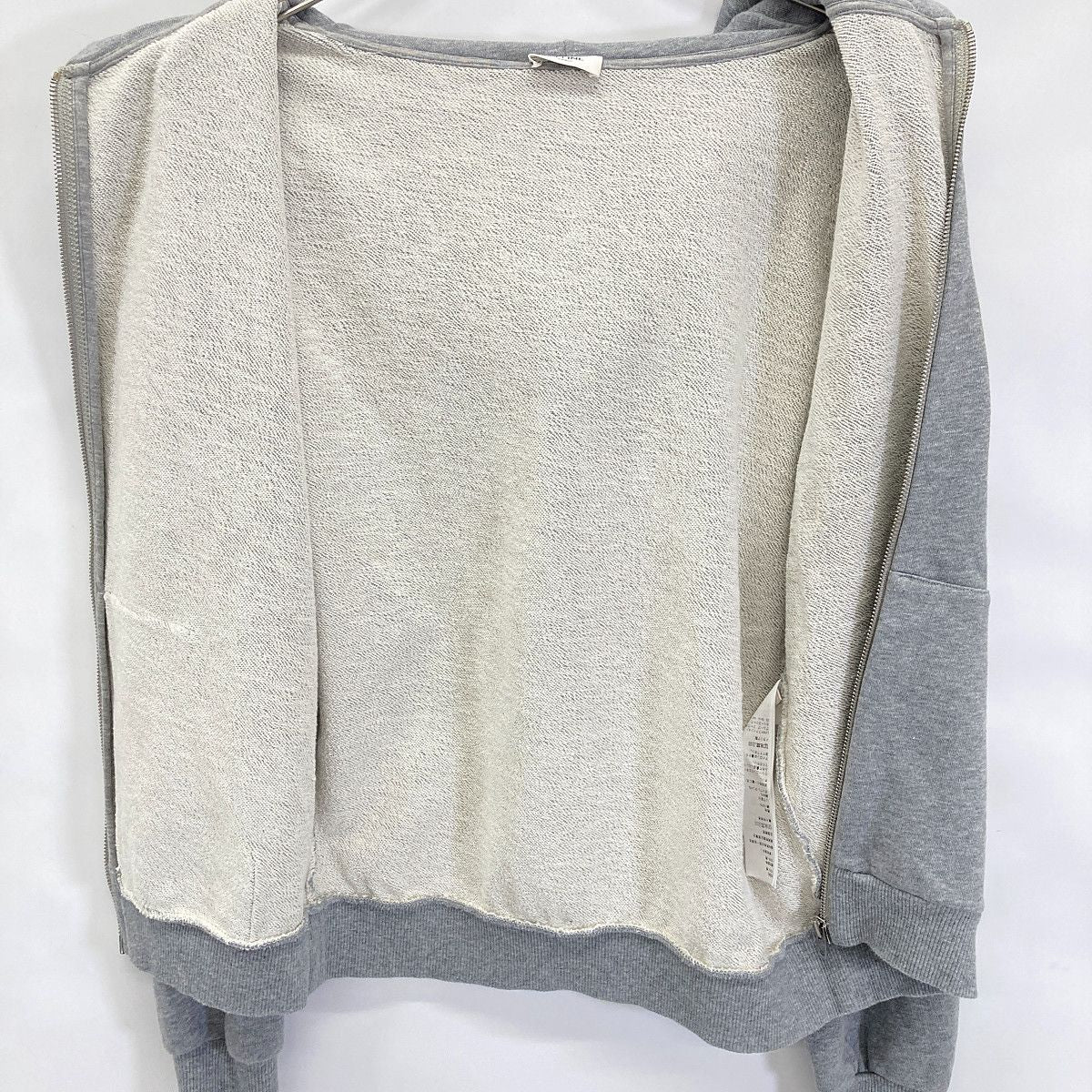 Celine 2y533670q ｸﾞﾚｰ ｺｯﾄﾝﾎﾟﾘ ｼﾞｯﾌﾟｱｯﾌﾟ ﾊﾟｰｶｰ XXS