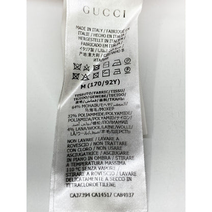 Gucci 644354 ﾋﾟﾝｸ ﾛｺﾞ ｳｰﾙ ﾆｯﾄ Ⅿ