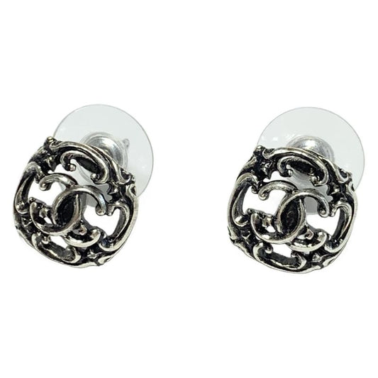 Chanel Earrings - Silver Here Mark