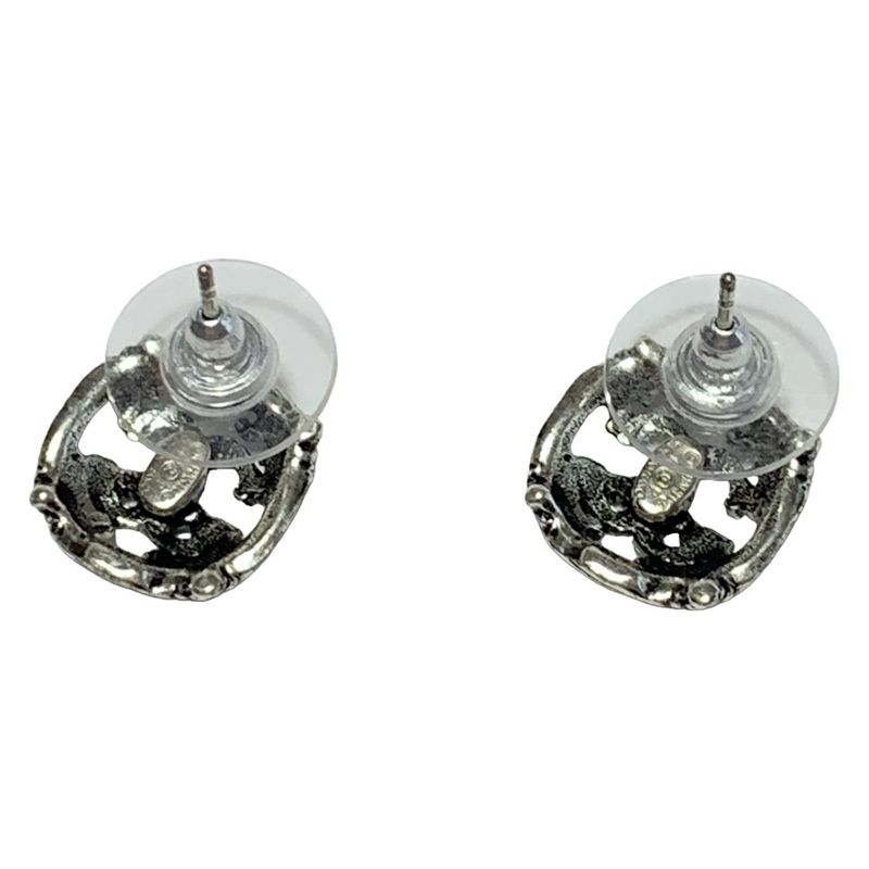 Chanel Earrings - Silver Here Mark
