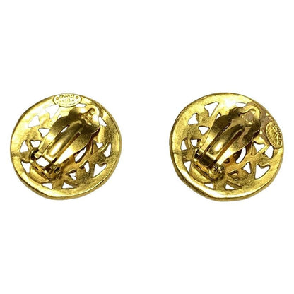 Chanel Earring - Gold Here Mark