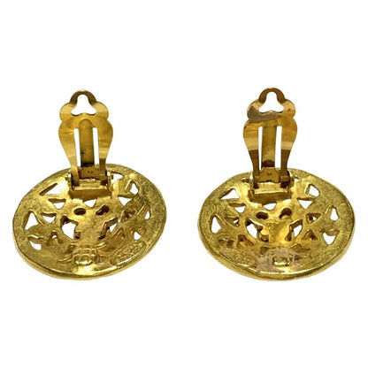 Chanel Earring - Gold Here Mark