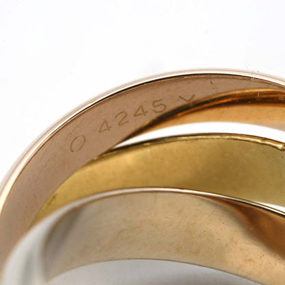 Cartier Trinity Ring 750 18K Yellow Gold WG PG Triple Size 49 About