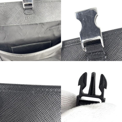 Prada Shoulder Bag Unisex Triangle Logo Pochette Shoulder Crossbody Men's