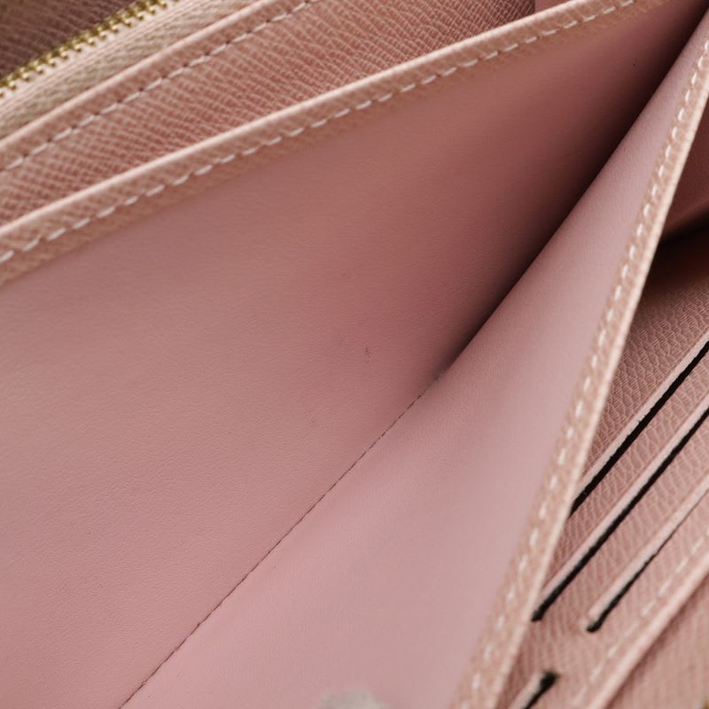 Louis Vuitton Monogram Zippy Wallet Round Zipper Long Rose Ballerine