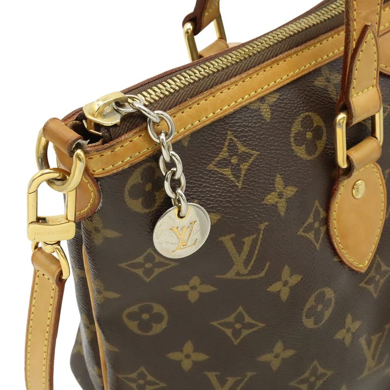 Louis Vuitton Monogram Palermo PM Tote Bag Handbag 2WAY Shoulder Bag Crossbody