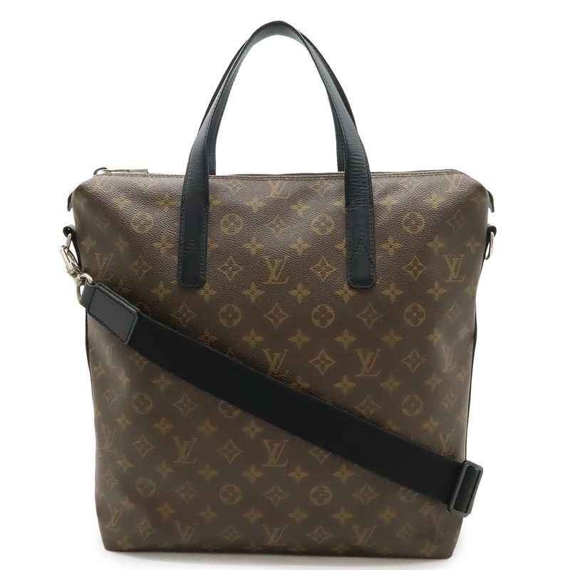 Louis Vuitton Monogram Macassar Kitan Tote Bag 2WAY Shoulder Bag Crossbody