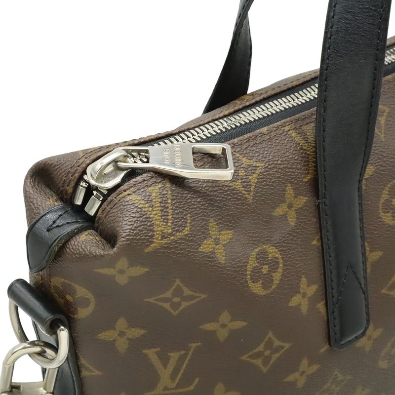Louis Vuitton Monogram Macassar Kitan Tote Bag 2WAY Shoulder Bag Crossbody