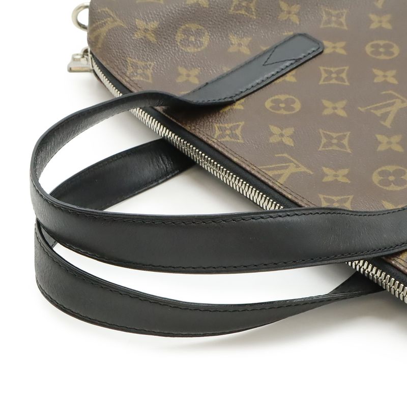 Louis Vuitton Monogram Macassar Kitan Tote Bag 2WAY Shoulder Bag Crossbody