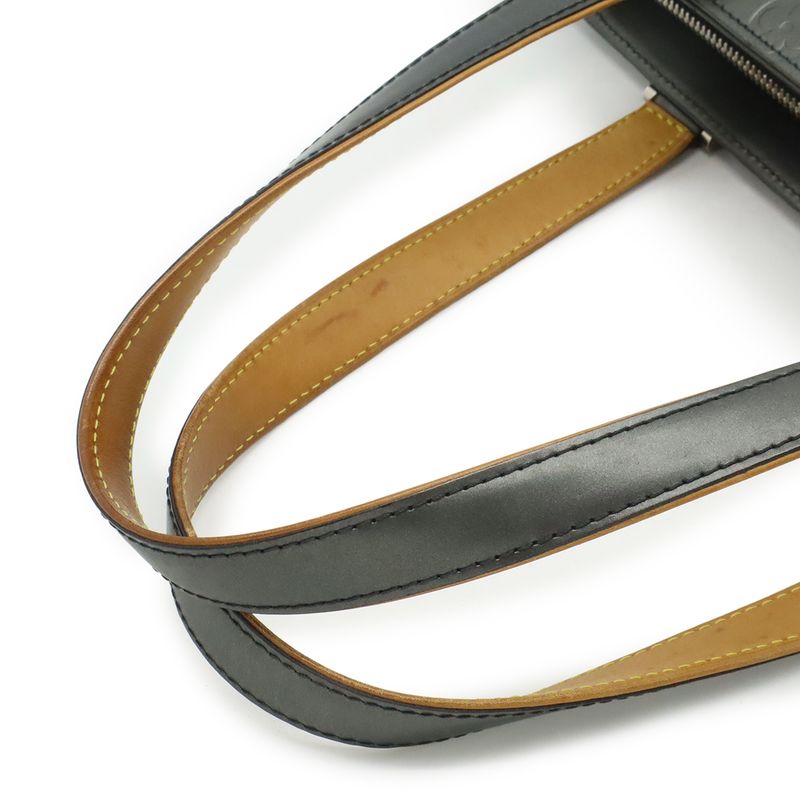 Louis Vuitton Monogram Matte Stockton Tote Bag Shoulder Bag Leather Noir Black