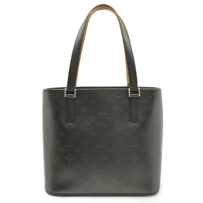 Louis Vuitton Monogram Matte Stockton Tote Bag Shoulder Bag Leather Noir Black