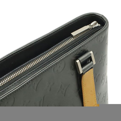 Louis Vuitton Monogram Matte Stockton Tote Bag Shoulder Bag Leather Noir Black