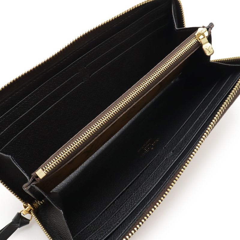 Louis Vuitton Monogram Reverse Portefeuille Clemence Round Zipper Long Wallet