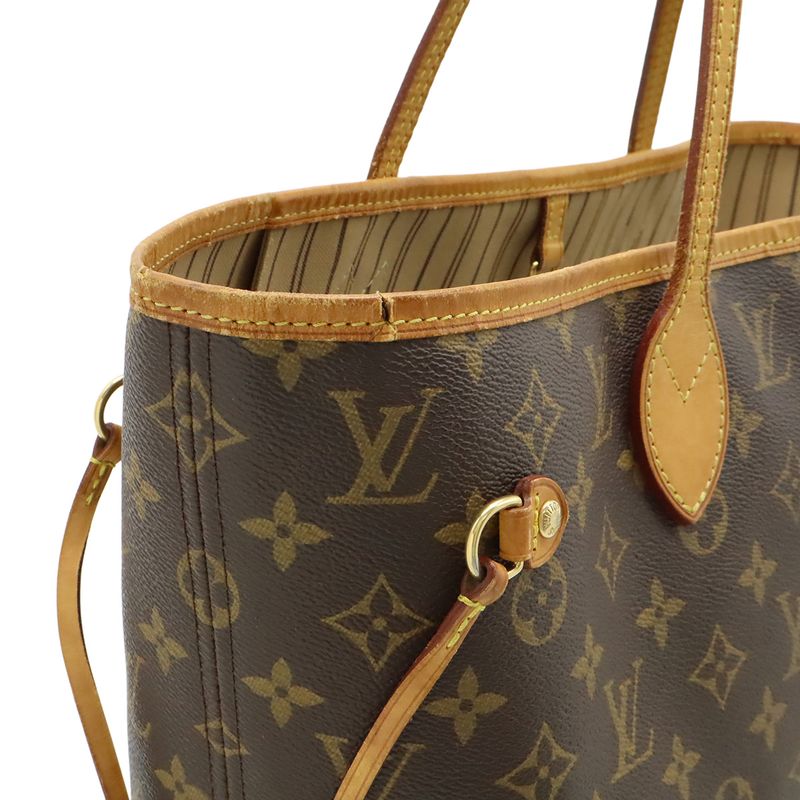 Louis Vuitton Monogram Neverfull MM Tote Bag Large Tote Shoulder Bag Shoulder