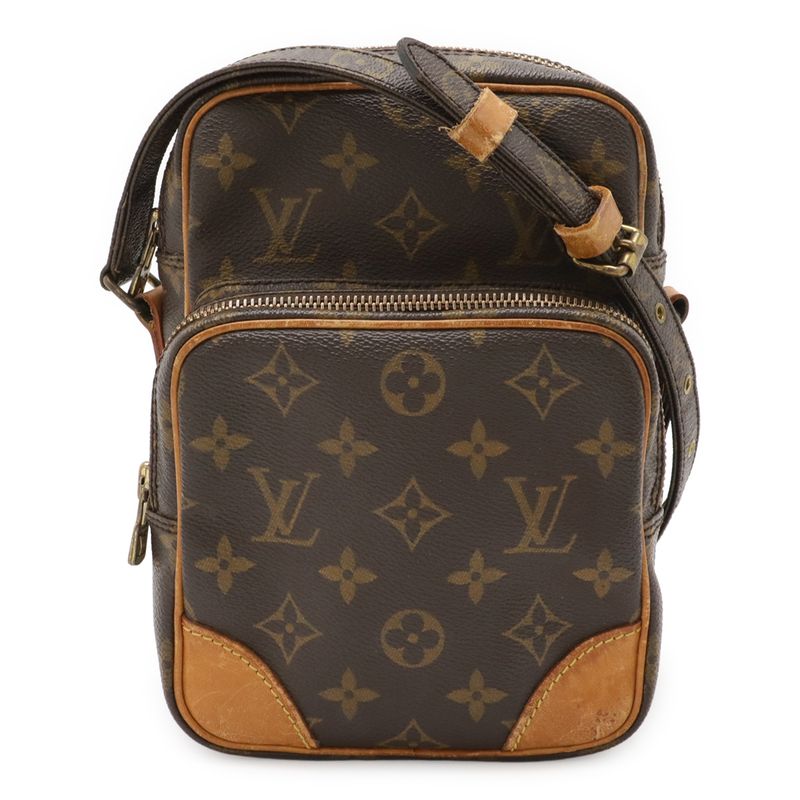 Louis Vuitton Monogram Amazon Shoulder Bag Pochette Crossbody No Stickiness
