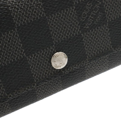 Louis Vuitton Damier Graphite Multicles 6 key Case Silver Hardware