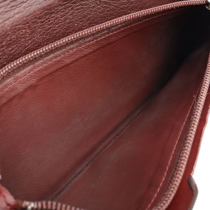 Cartier Cabochon De Line Bifold Long Wallet Leather
